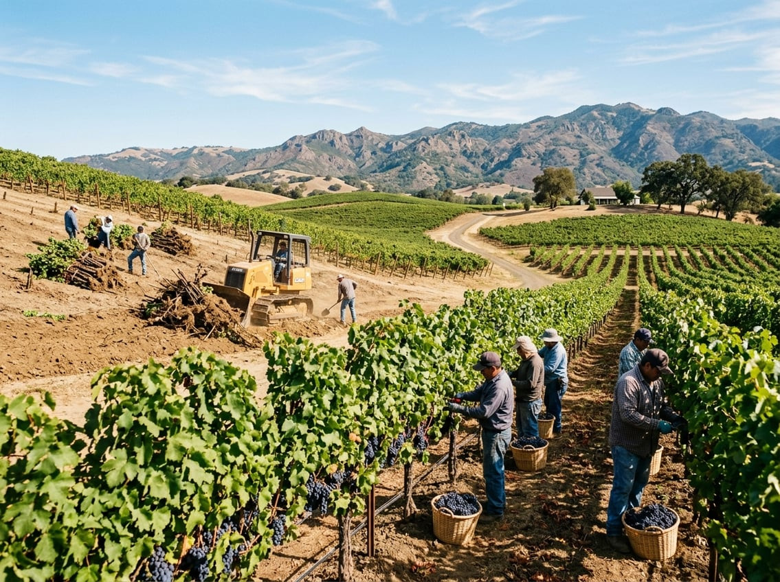 California Wine Market Correction Reshapes 2026 Harvest