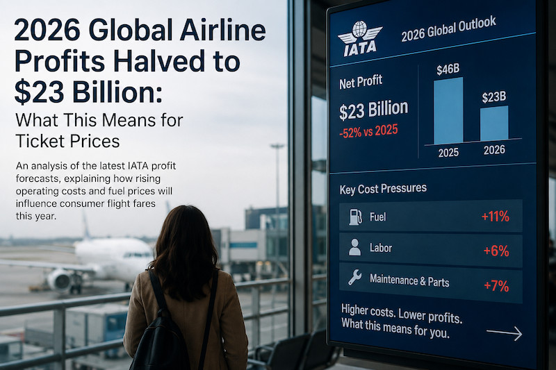 2026 Airline Profits Drop to $23B: Will Airfares Rise?